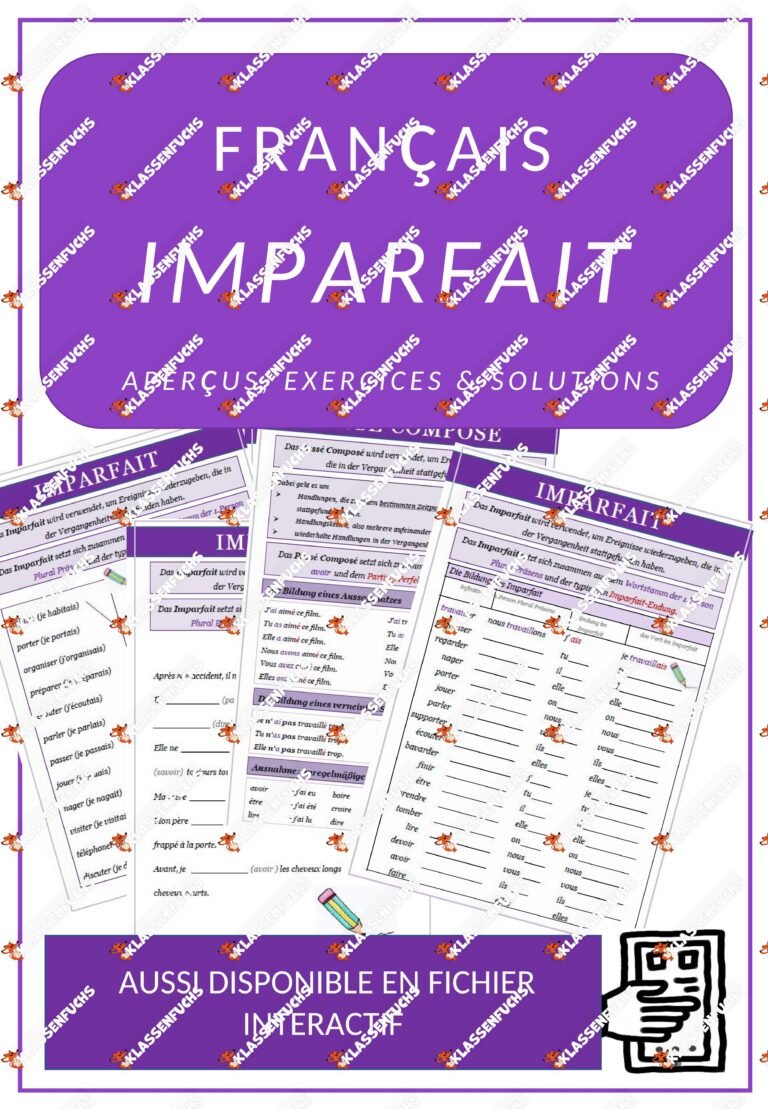 Français: Imparfait